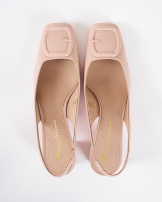 lemon sling back heel - pink patent