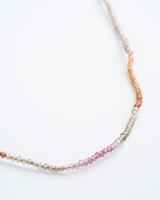 multi colored sapphire necklace - multi sapphire