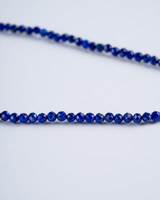 15" lapis / pyrite strand necklace