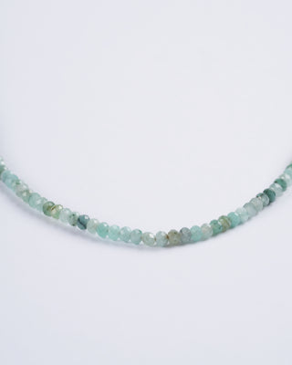 emerald necklace w/9k clasp - 30" - green