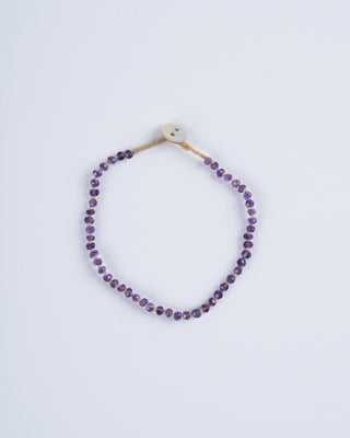 knotted amethyst with button