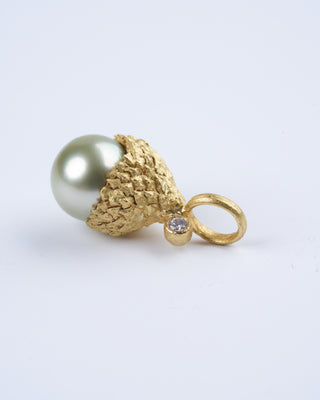 acorn pearl - pearl / gold