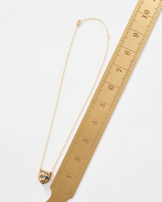 leopard front facing necklace