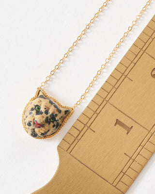 leopard front facing necklace