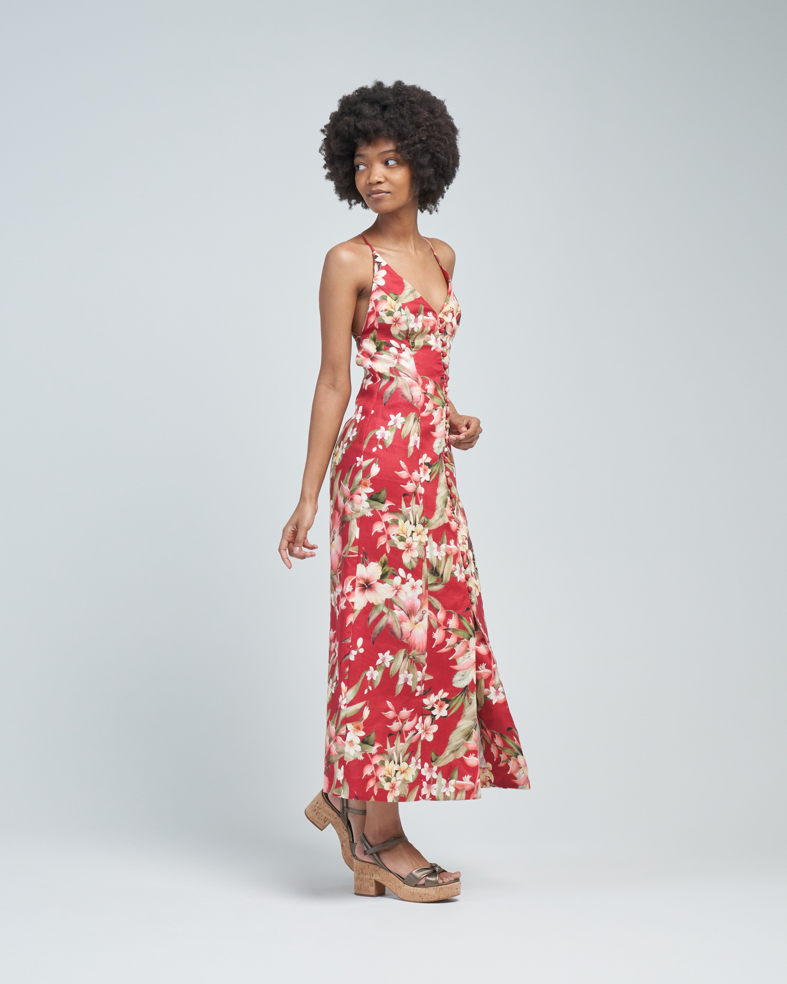 Zimmermann Lexi Slip Dress Red Palm Zimmermann Lexi Slip Dress Red Palm