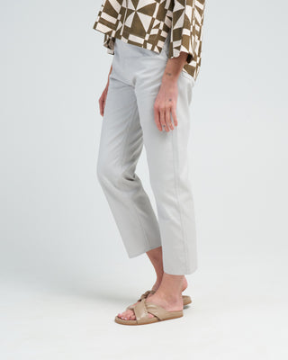 light twill jean - silver