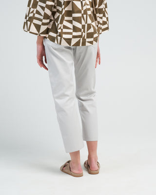 light twill jean - silver