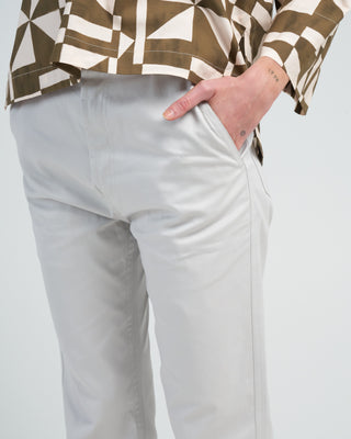 light twill jean - silver