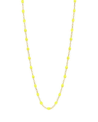classic gigi yellow gold necklace - lime