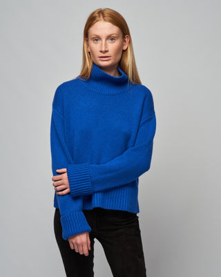 fleur sweater - cobalt blue