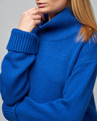 fleur sweater - cobalt blue