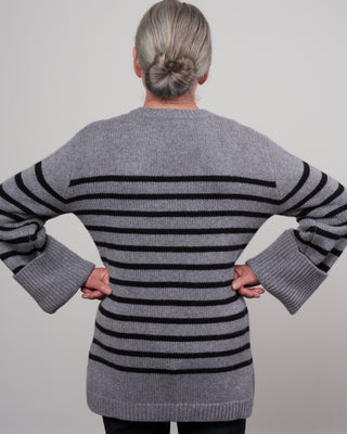 giselle sweater - grey / black
