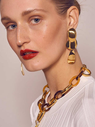 gold porto earrings