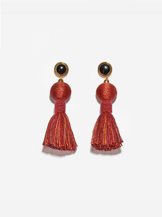 modern craft earrings - cinnamon