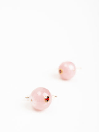 comet earrings - pink
