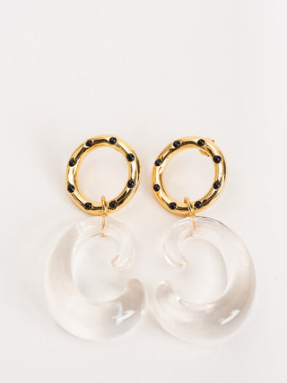matera earrings - clear