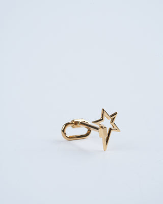 lockette star earring- gold