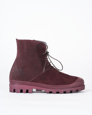 lace up lug sole short boot