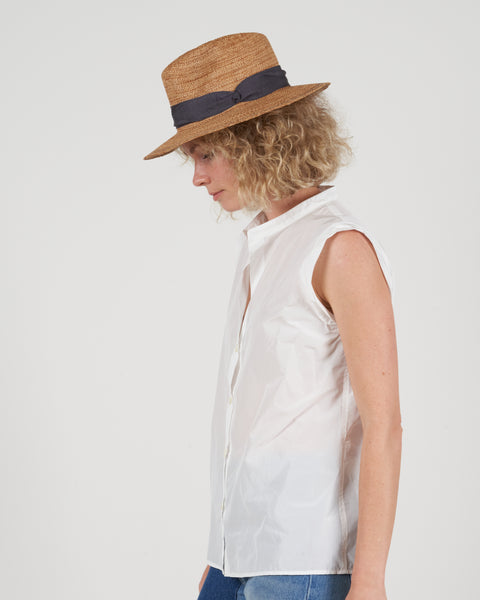 Lola Hats Rise And Shine Sun Hat Tobacco And Charcoal display picture 1
