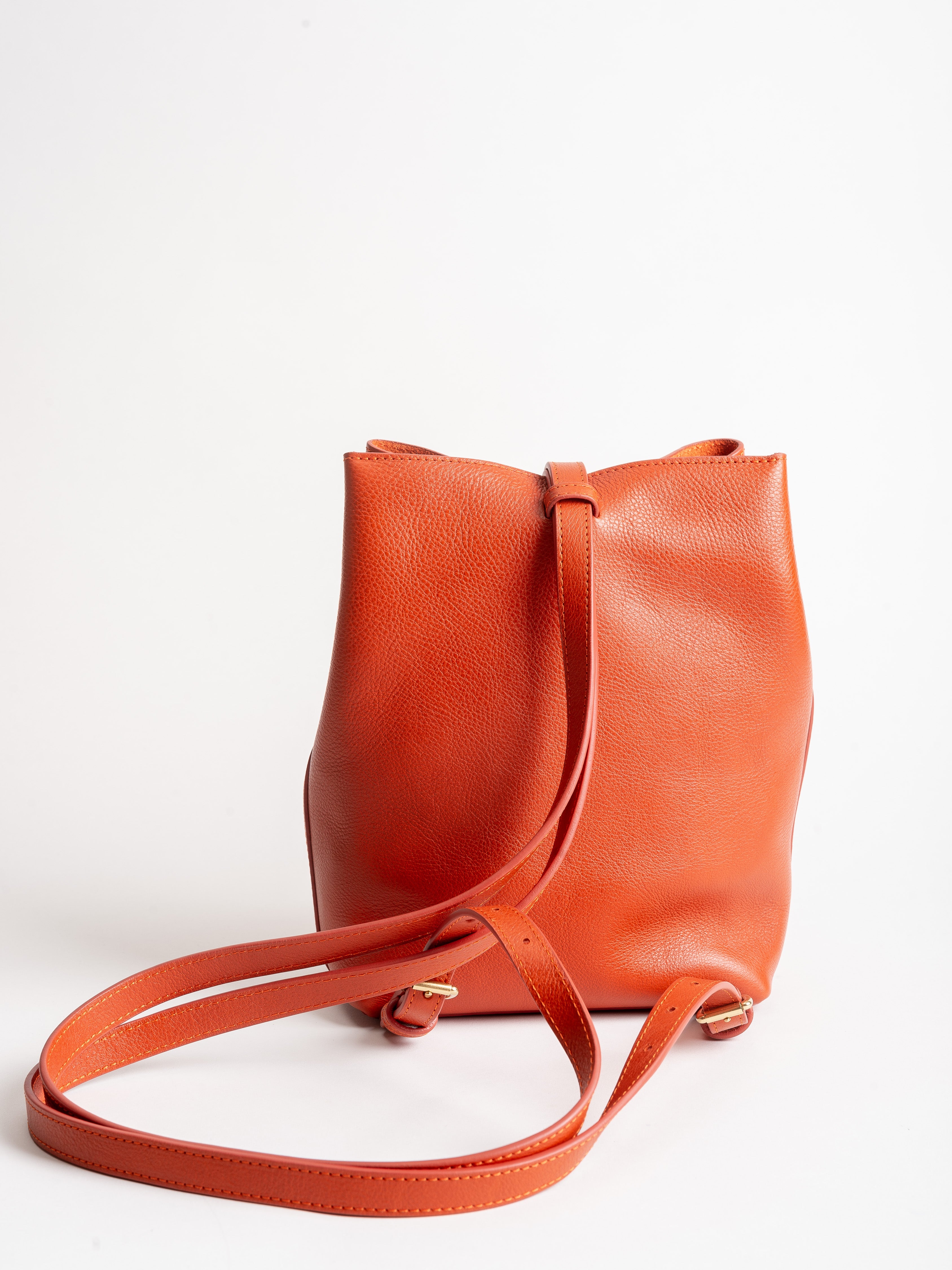 The Mini Sling Backpack -Handmade Leather Backpack and Mini Bucket Bag