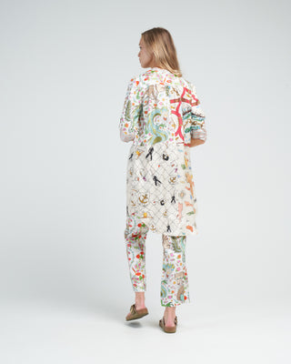 jeanne top - mix dragons maroc blanc
