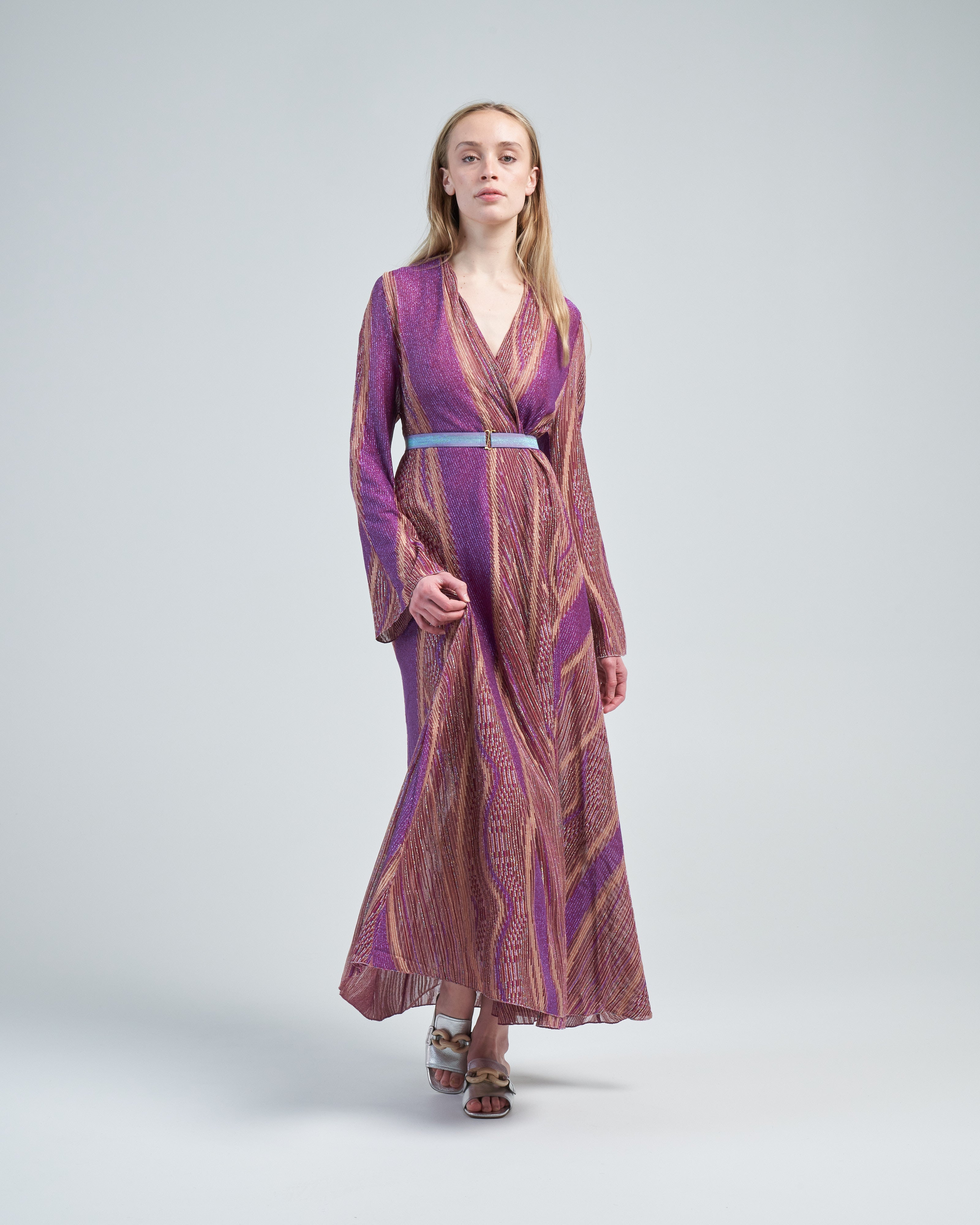 forte forte purple dress Forte Forte Habotai Silk Long Dress