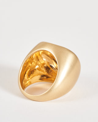 malak round ring - gold