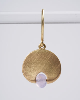 lily pad small lavender chalcedony - lavender