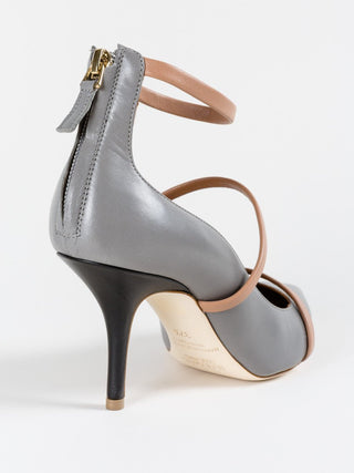 robyn heel - dark grey/nude