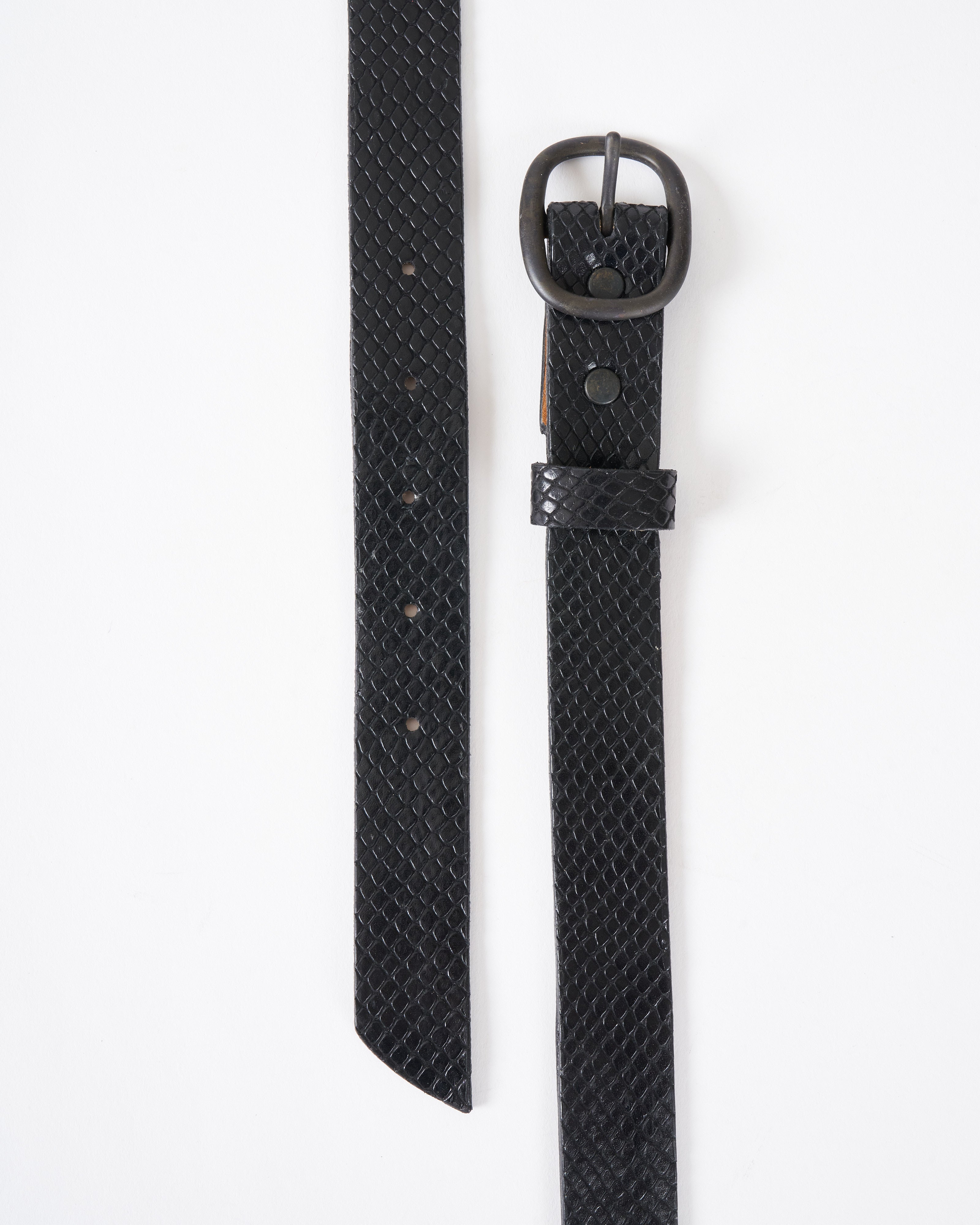 mara belt black lizard