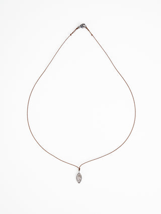 pave diamond marquis necklace