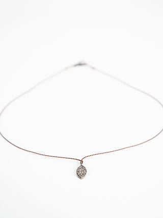 pave diamond marquis necklace
