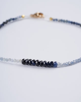 sapphire beaded bracelet - multi
