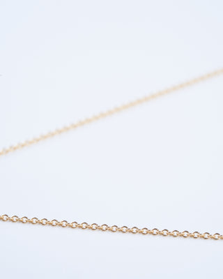 capricorn disc necklace - yellow gold