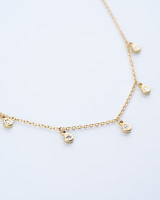 kima 1pt diamond necklace - 18k yellow gold
