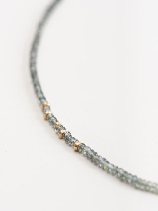 felix gold & green sapphire necklace