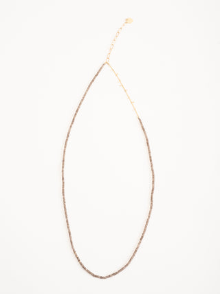 felix gold & smokey quartz necklace