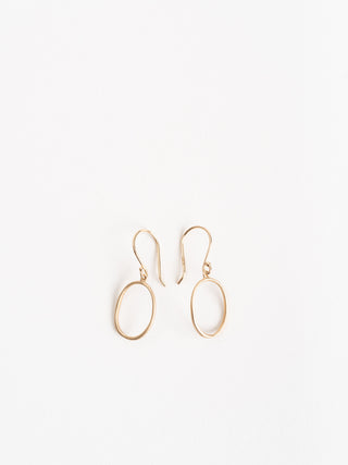 small "0" drop earrings