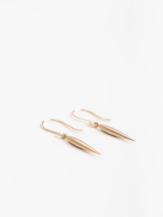 small swell dangle earrings - 14k