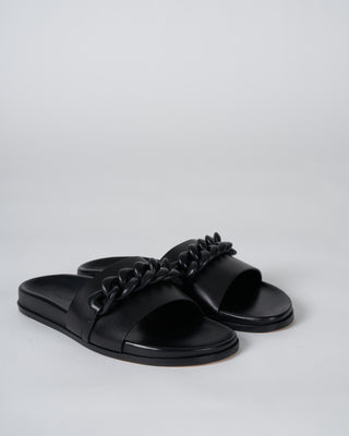 christine sandal - black leather