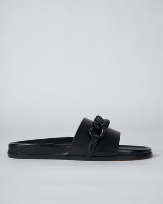 christine sandal - black leather