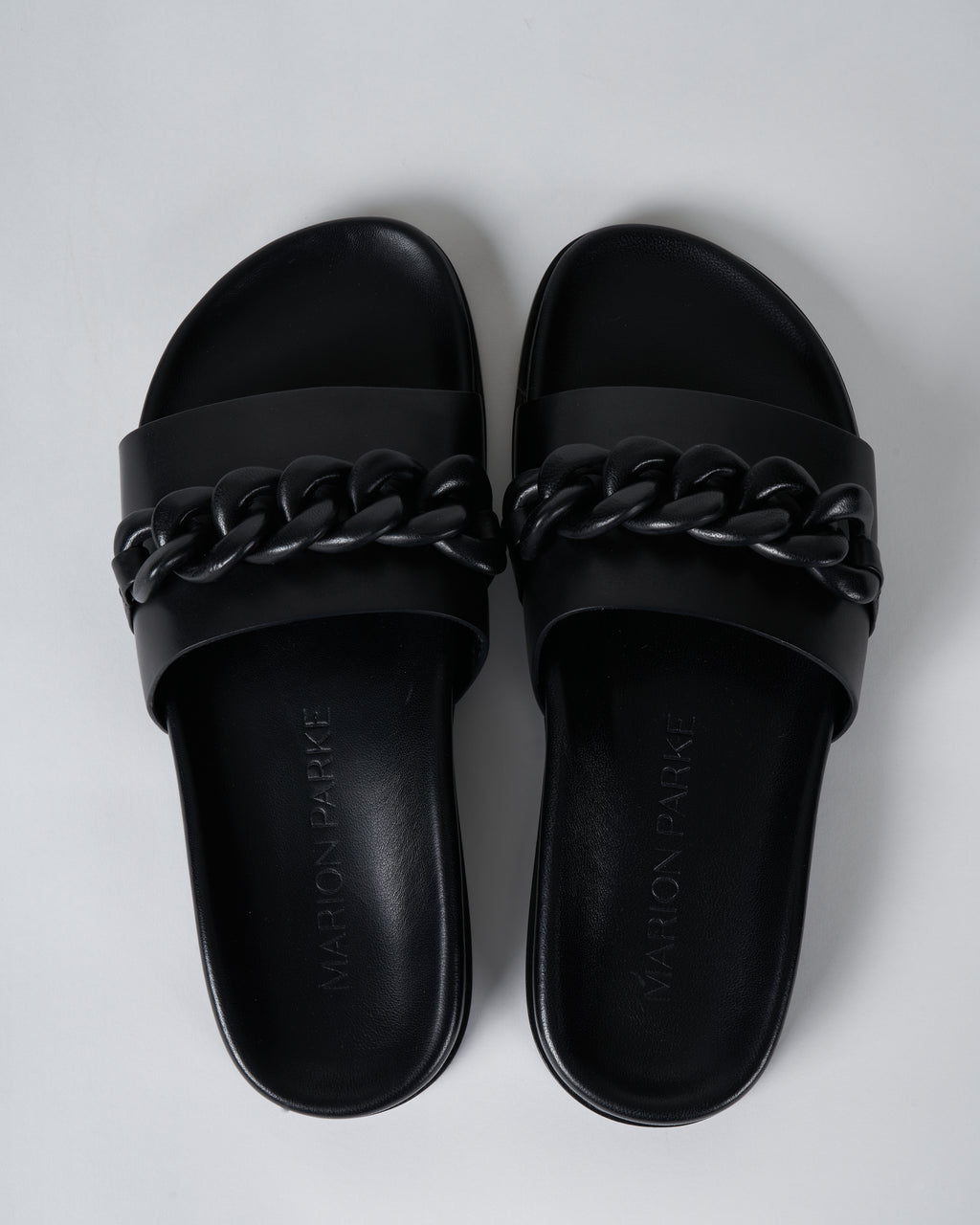 Marion Parke Christine Sandal Black Leather – scarpa