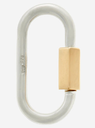 silver regular lock with yellow gold closure