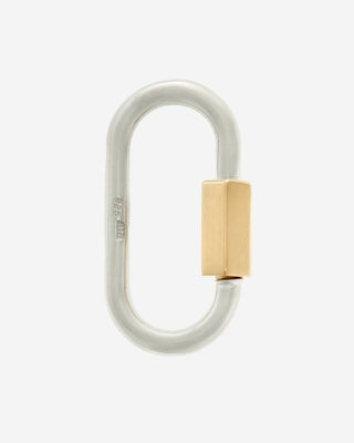 silver regular lock with yellow gold closure