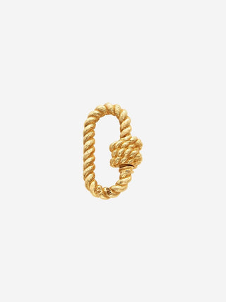 yellow gold twisted lock