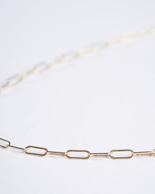 16" yellow gold square link chain