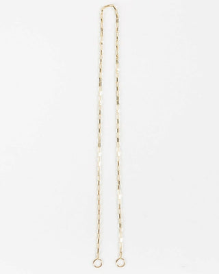 22" yellow gold square link chain