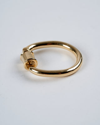 trundle lock ring - 18k yellow gold