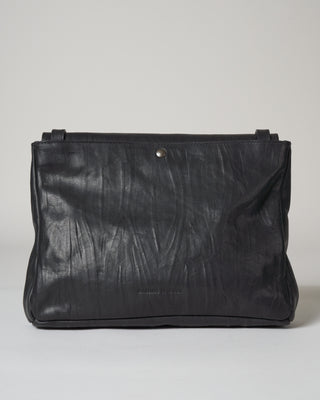 fold-over crossbody - black