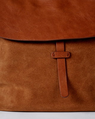 shoulder bag veg.tanned suede calf leather - cuoio